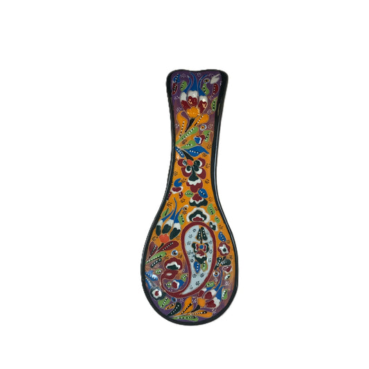 Handmade Turkish Ceramic Spoon Holder.