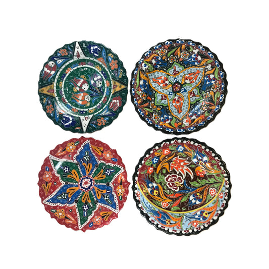 Handmade Turkish Round Ceramic Plate